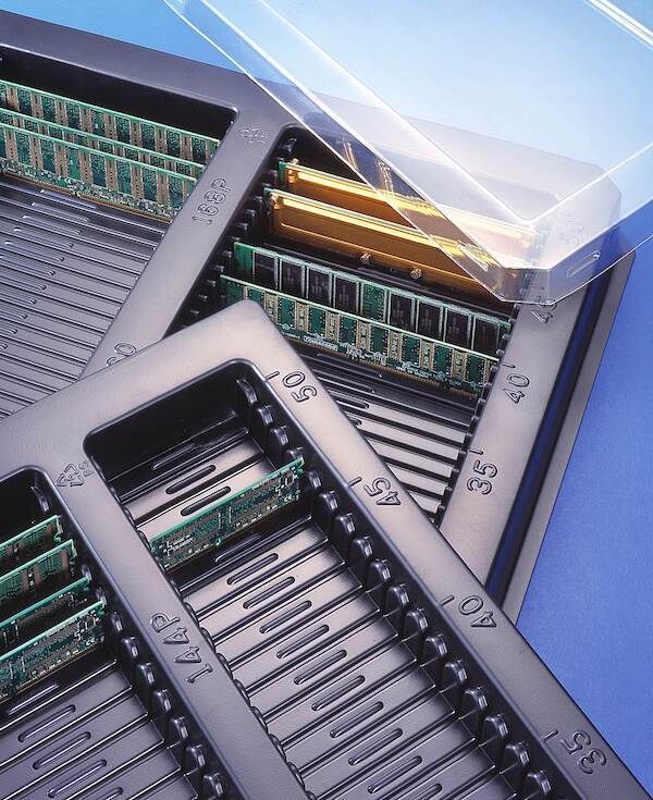 Plastic shipping trays