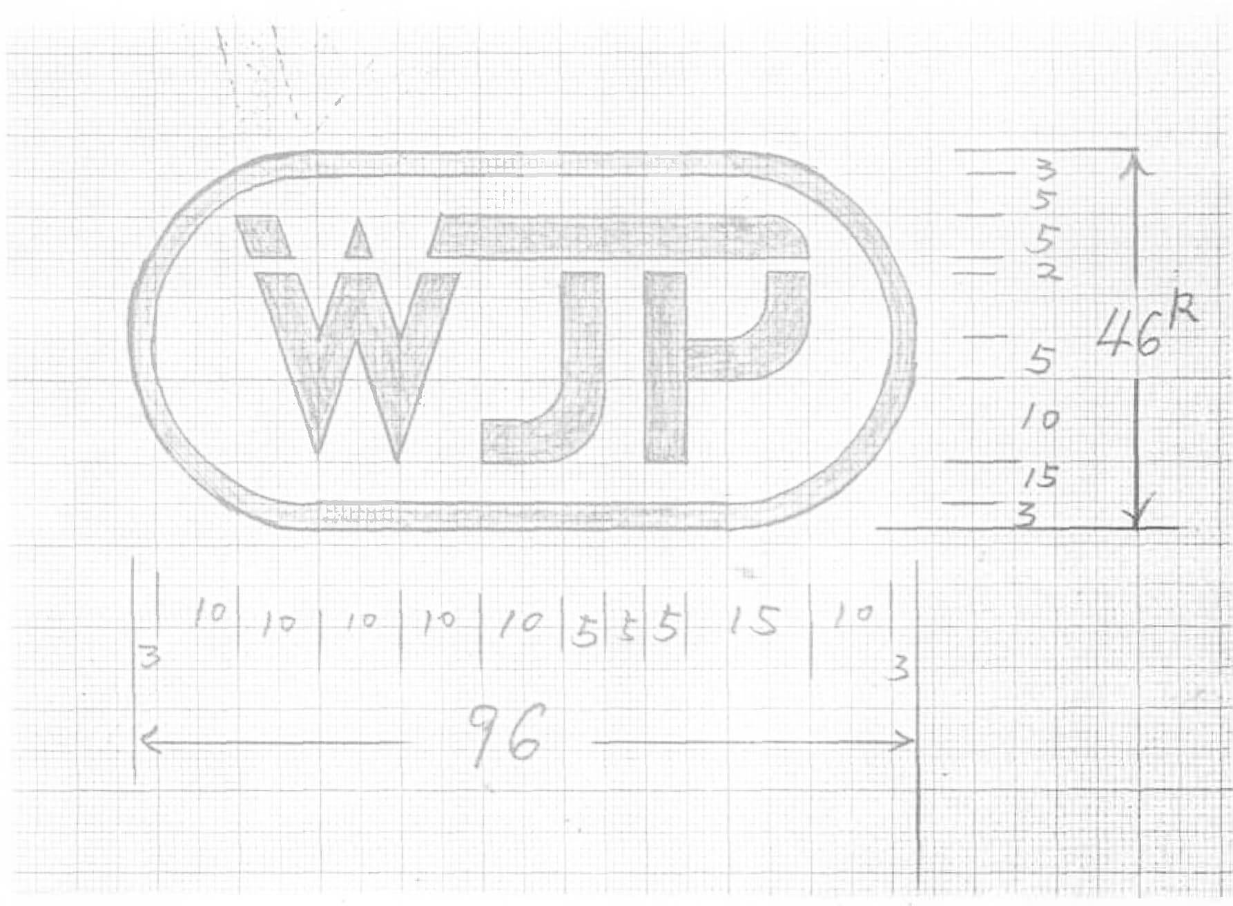 WJP logo sketch